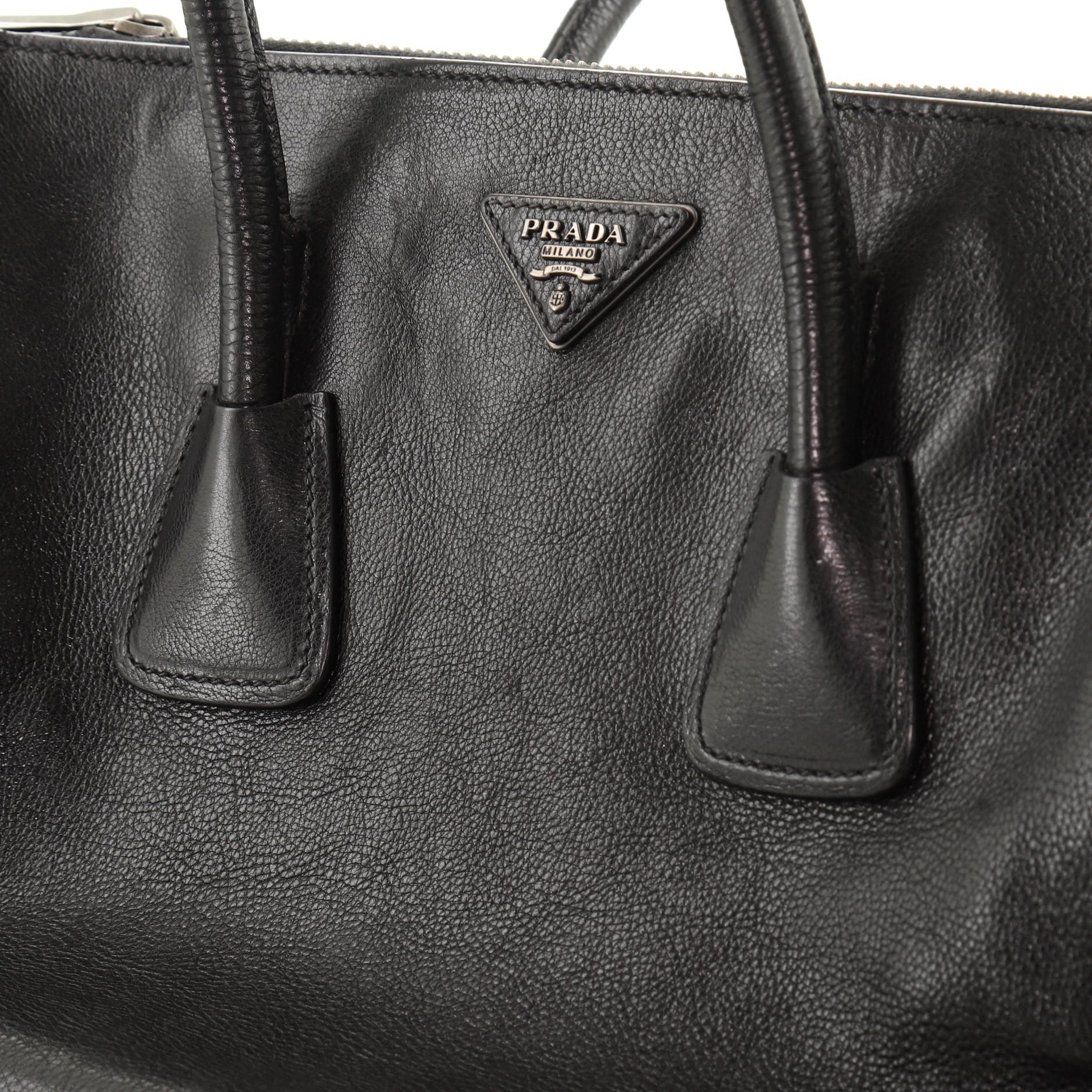 Prada Twin Pocket Tote Glace Calf Medium 3