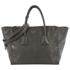 Prada Twin Pocket Tote Glace Calf Medium