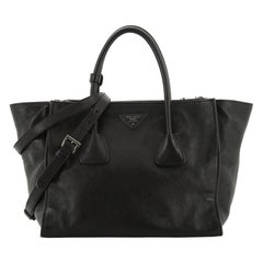 Prada Twin Pocket Tote Glace Calf Medium
