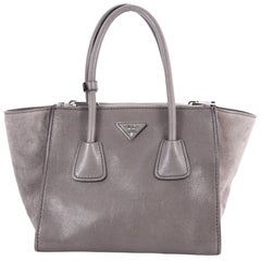 Prada Twin Pocket Tote Glace Calf Small