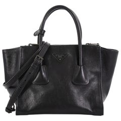 Prada Twin Pocket Tote Glace Calf Small