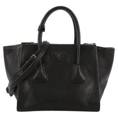 Prada Twin Pocket Tote Glace Calf Small