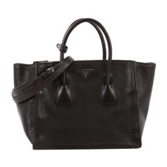Prada Twin Pocket Tote Glace Calf Small