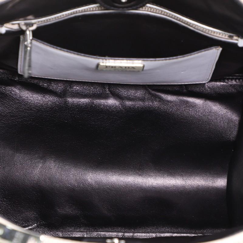 Women's or Men's Prada Twin Pocket Tote Grommet Embellished Leather Small