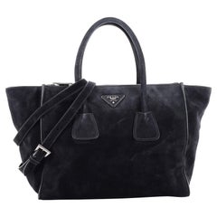 Prada Twin Pocket Tote Suede Medium