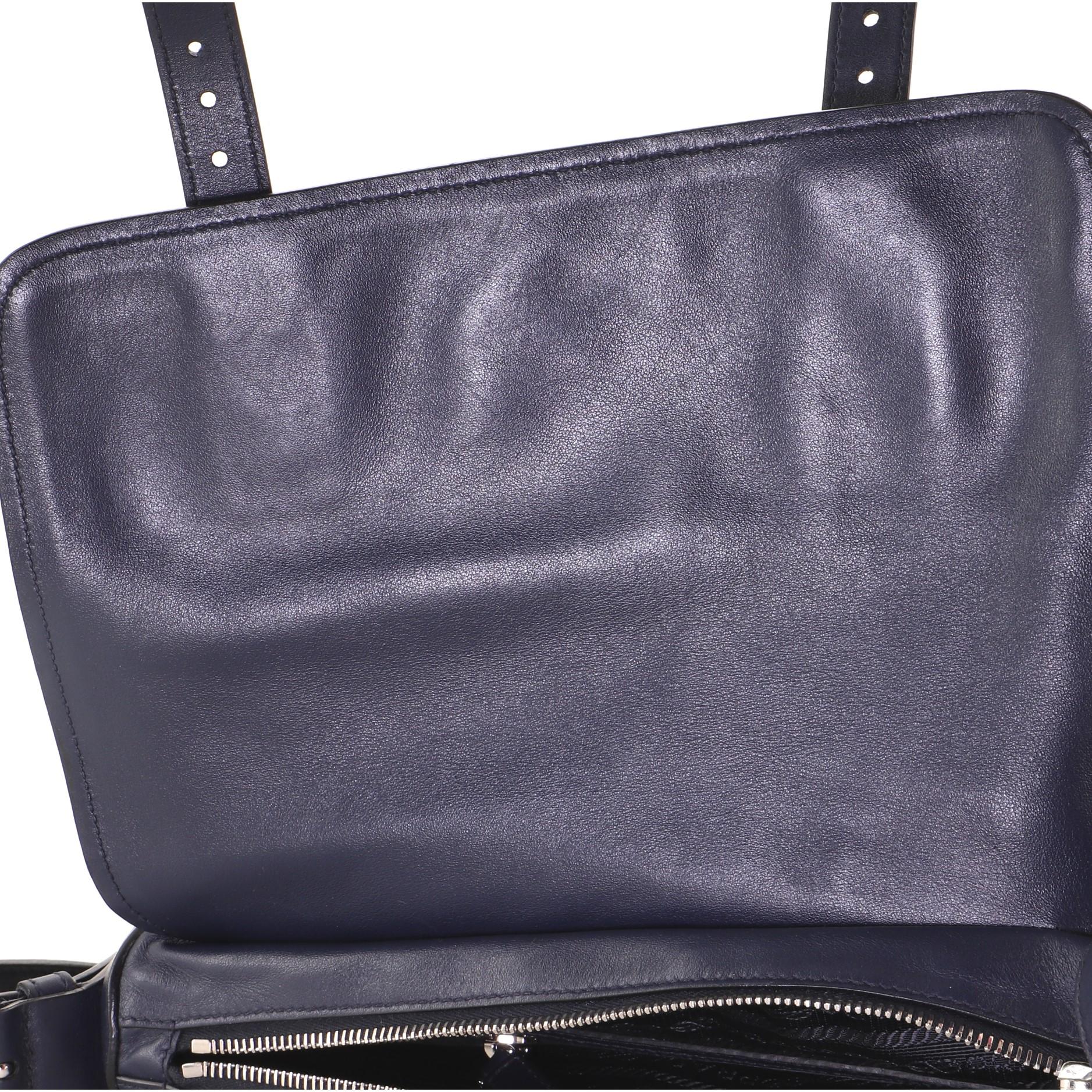 Prada Two Pocket Messenger Bag Soft Calf Medium 2