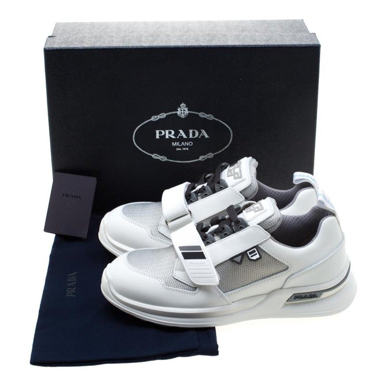 prada mechano white