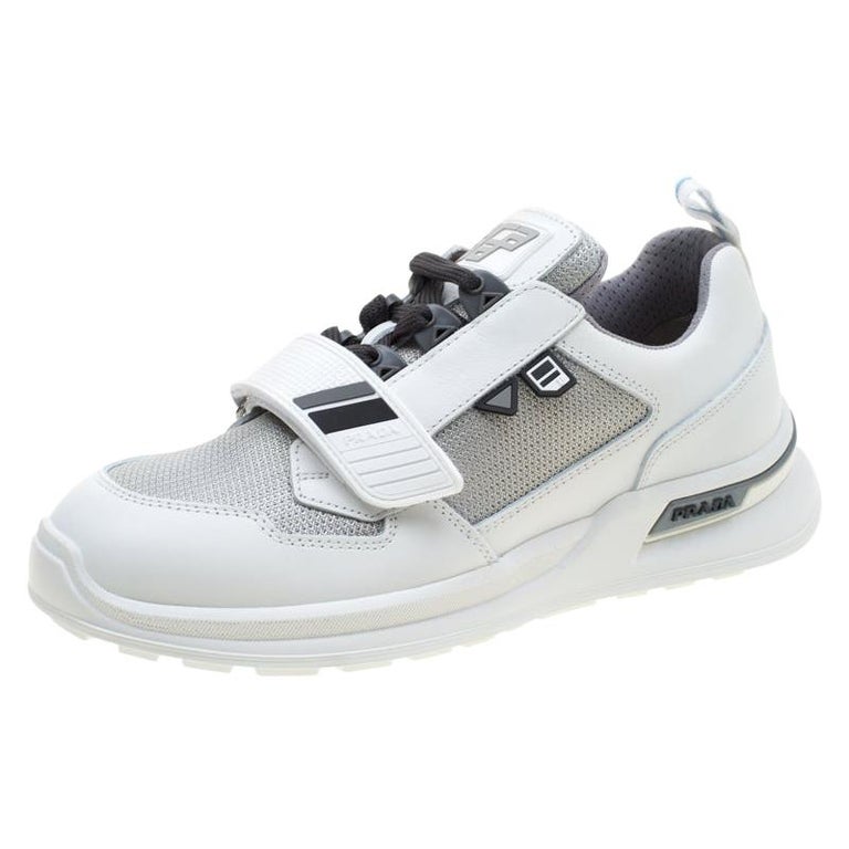Prada Two Tone Mechano Leather and Technical Fabric Platform Sneakers Size  39 at 1stDibs | mechano furniture