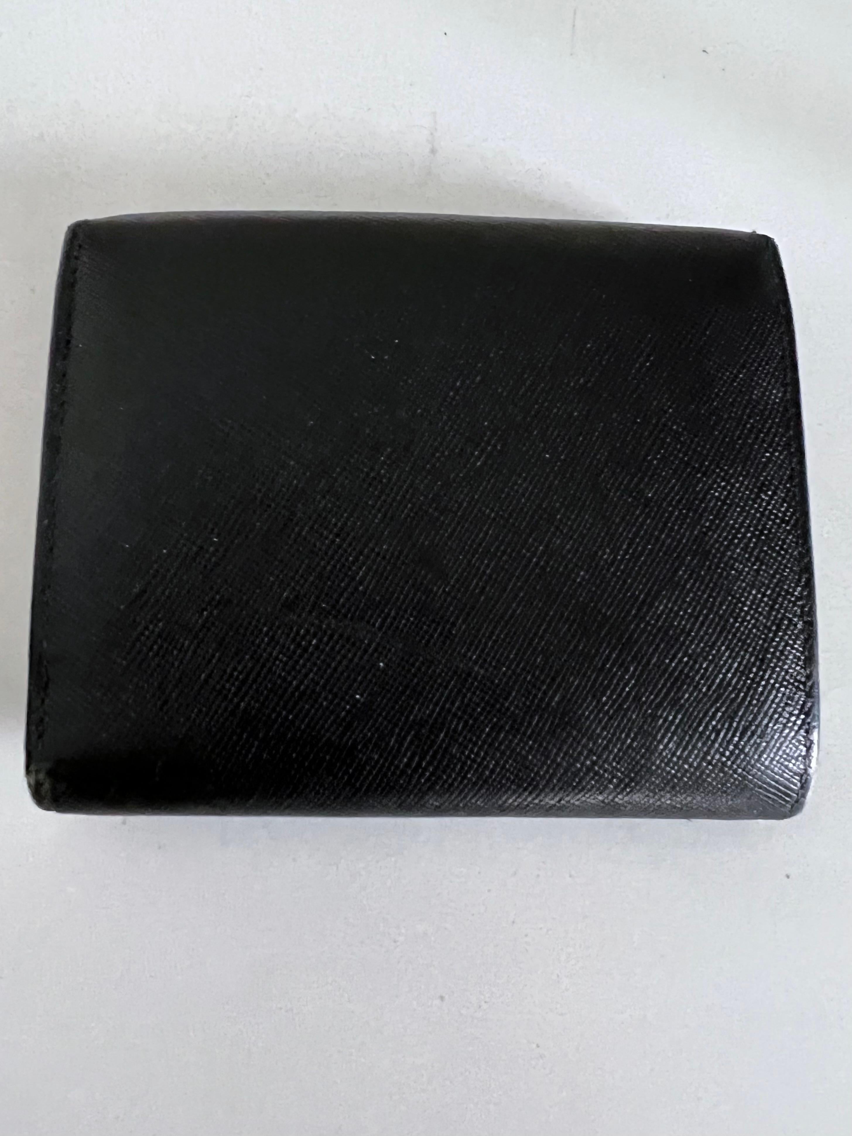 Prada Unisex Tri Fold Wallet with many Compartments In Good Condition For Sale In Los Angeles, CA