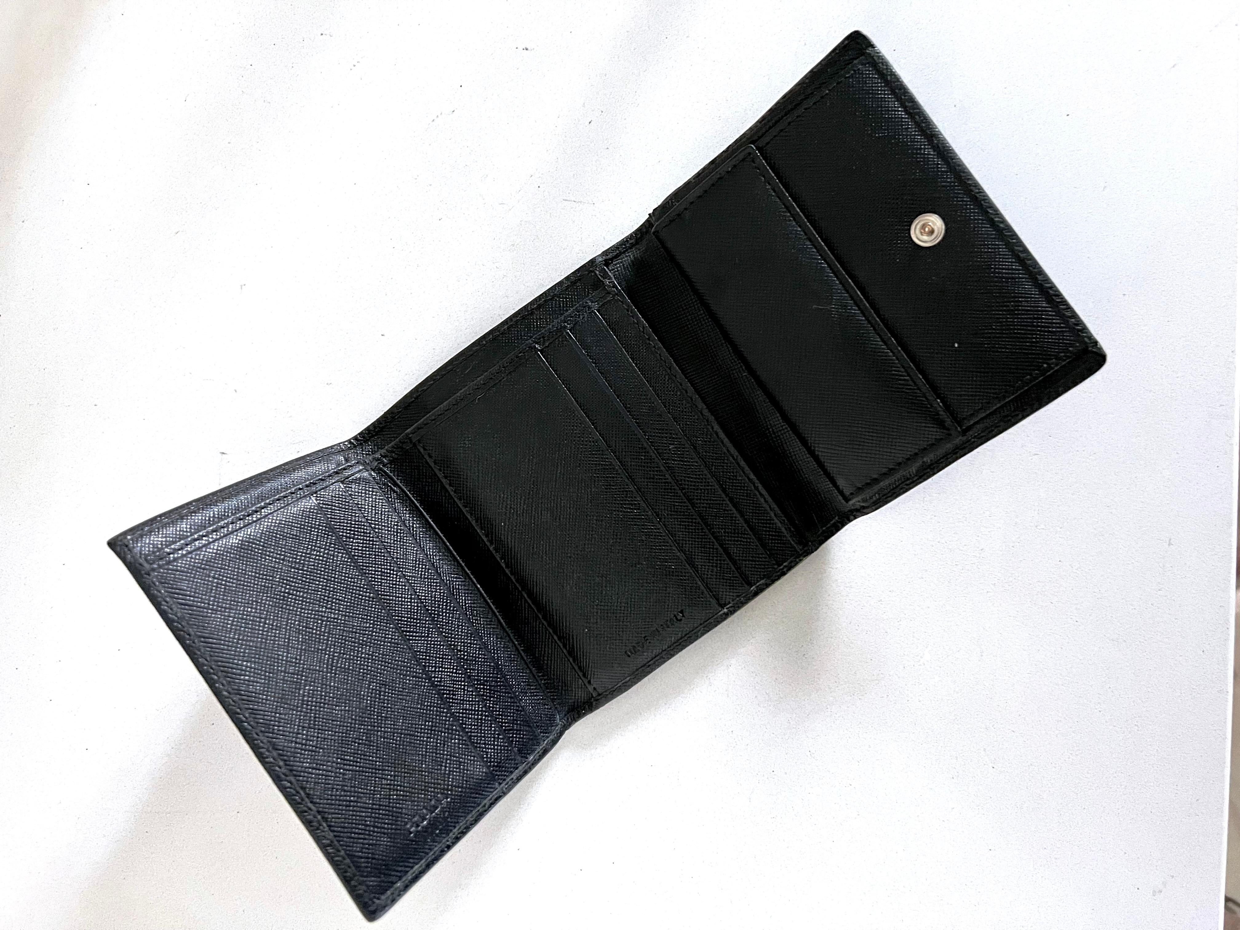 20th Century Prada Unisex Tri Fold Wallet with many Compartments For Sale