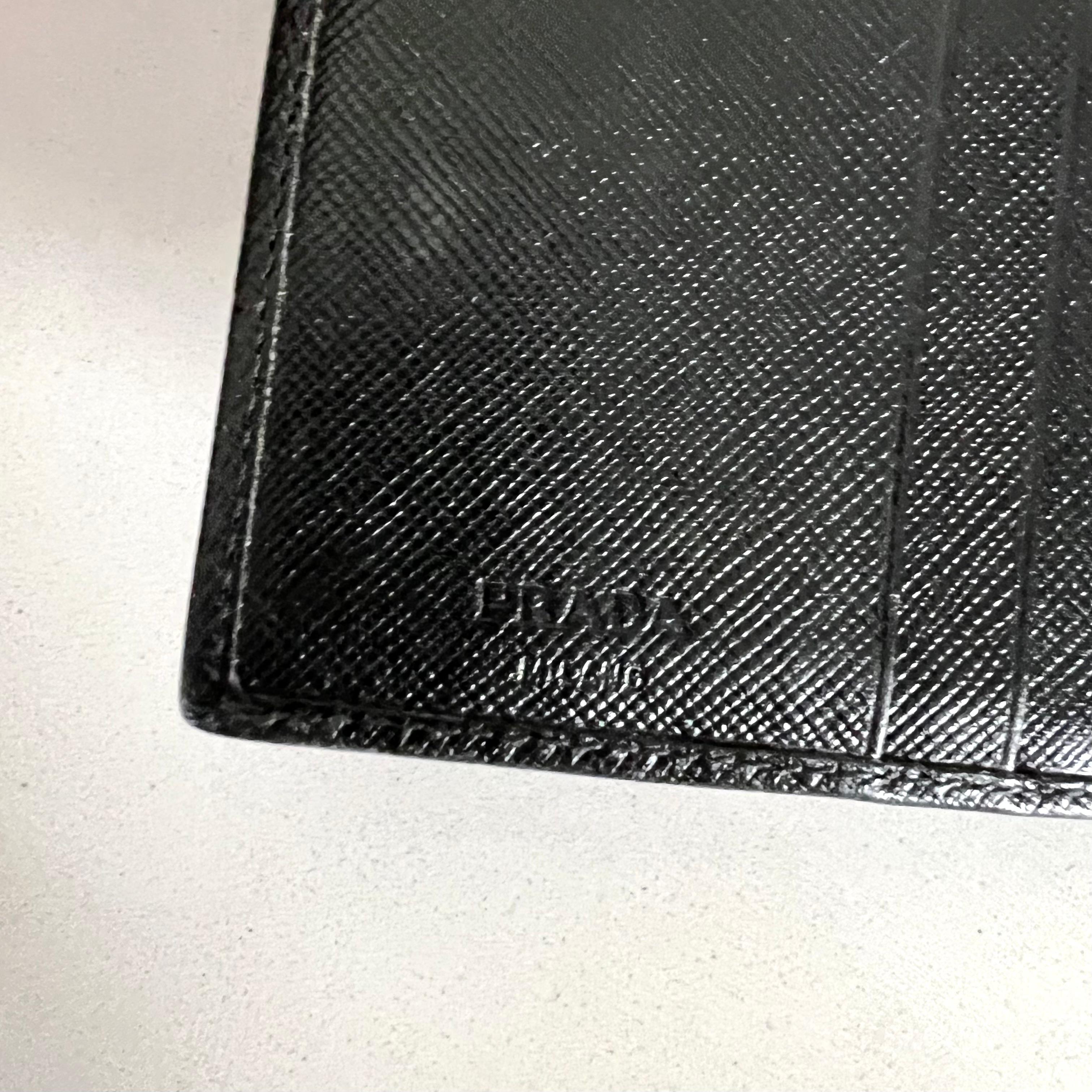 Prada Unisex Tri Fold Wallet with many Compartments For Sale 1