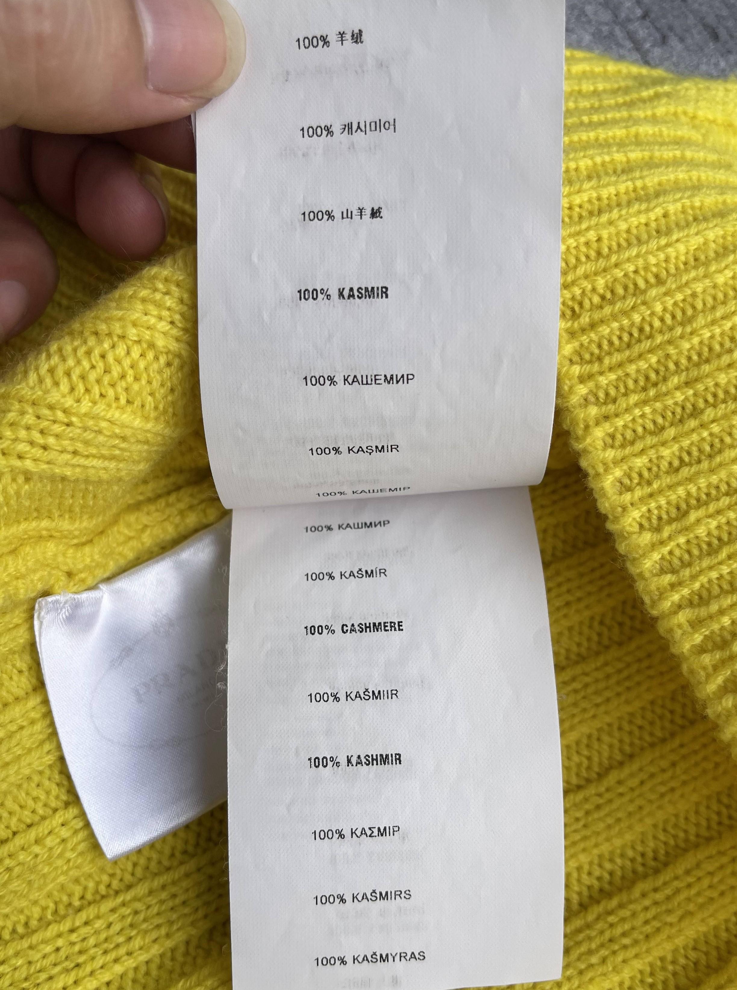 Prada V-Neck Wool Sweater Vest in Yellow 1