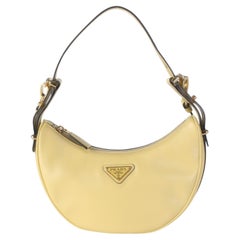 Prada Vaniglia Soft Calfskin Arque Shoulder Bag