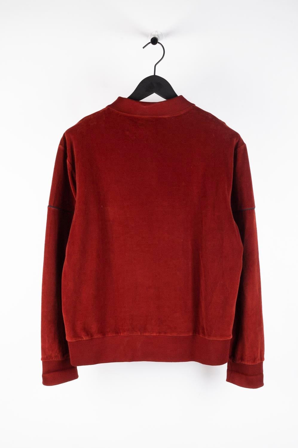 Prada Velour Men Jumper Sweatshirt Top Size XL S492 For Sale 1