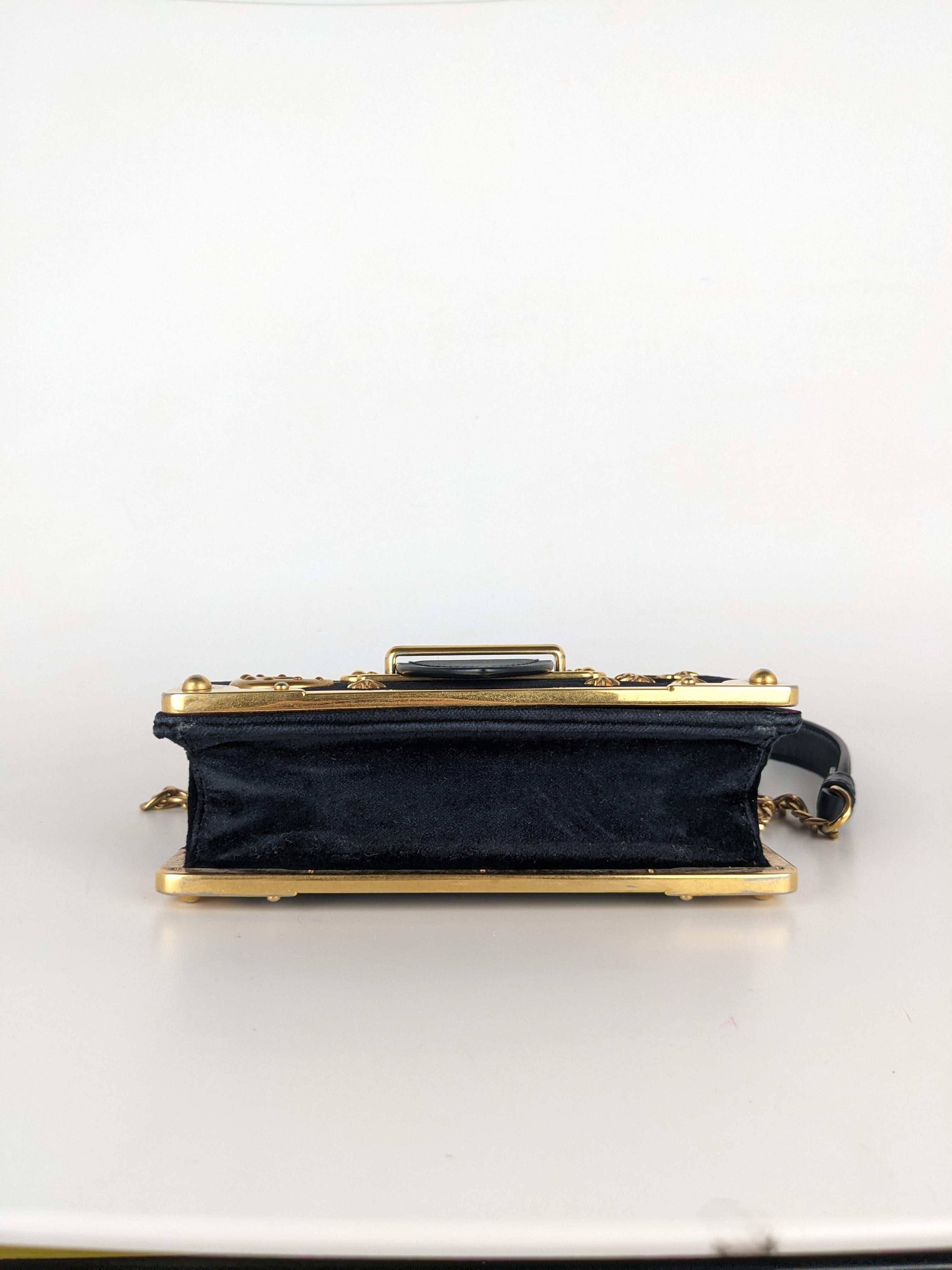 Prada Velvet Astrology Moon Stars Astrology Crossbody Bag 1