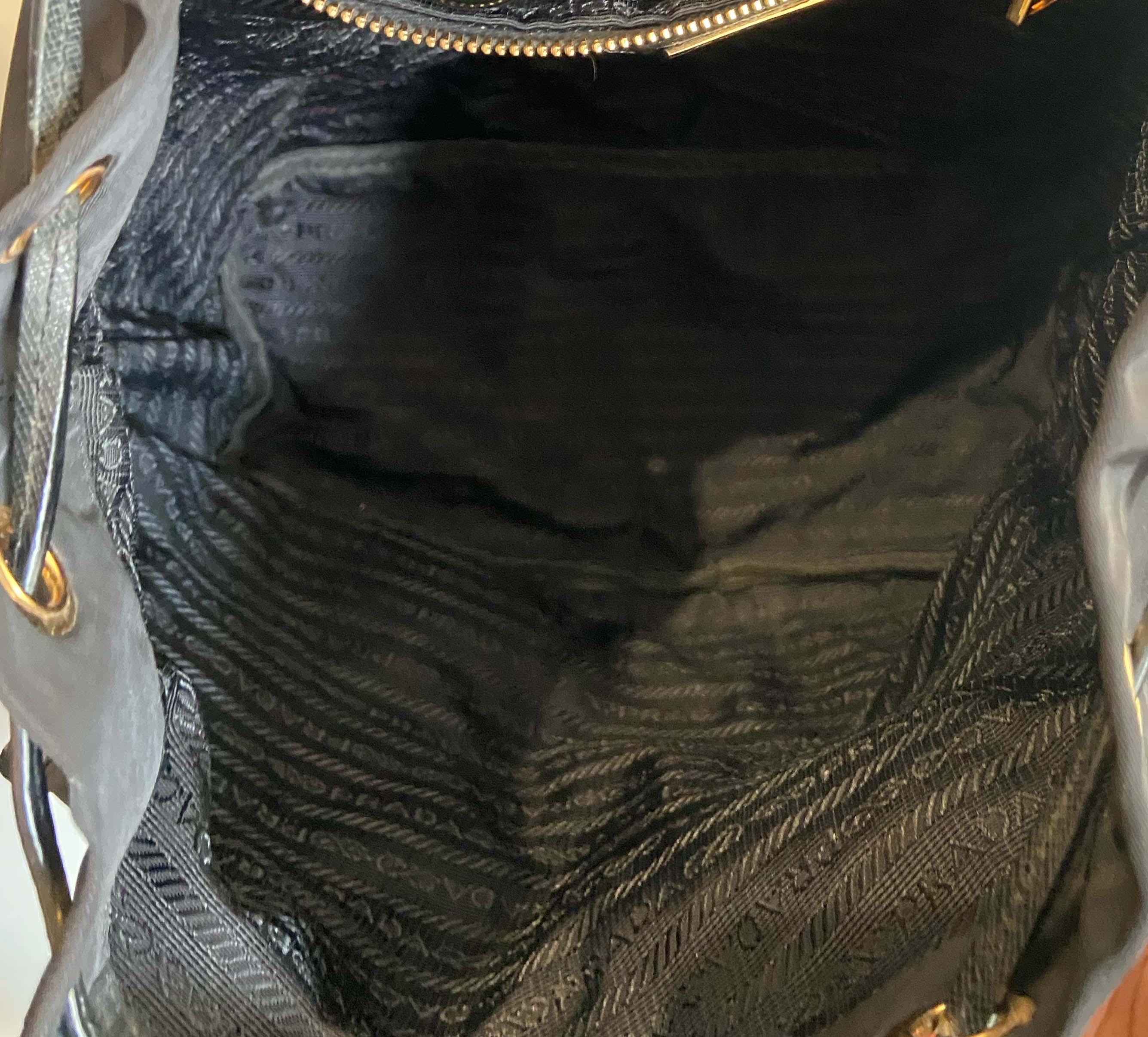 Prada Vintage 1990's Black Nylon Back Pack 2