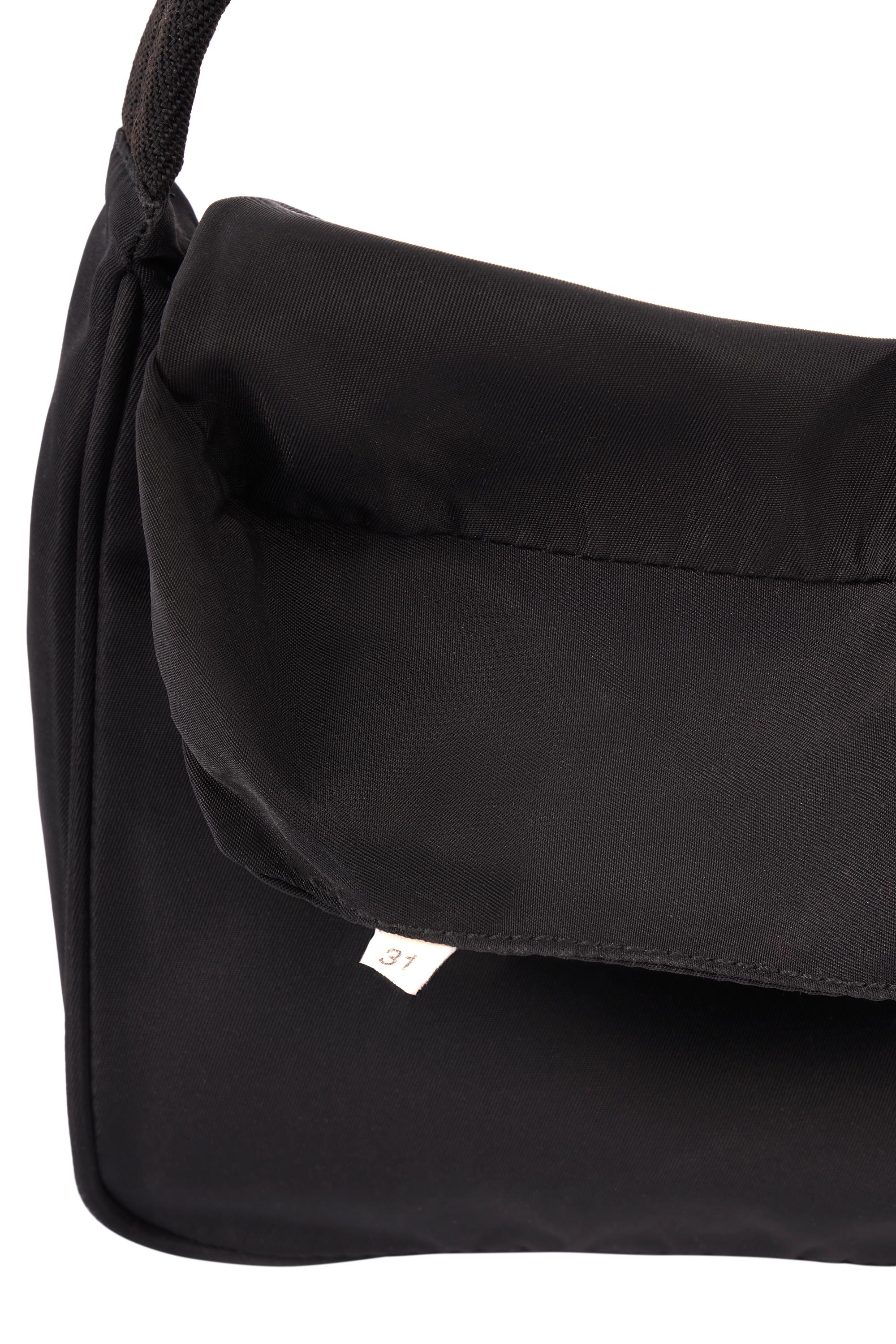 Prada Vintage 1990's Black Nylon Bag For Sale 2