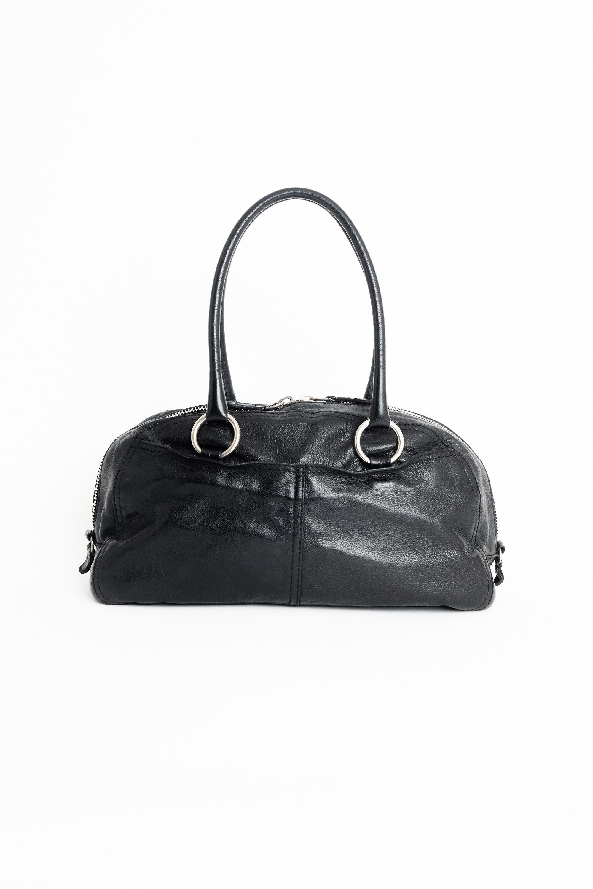 Women's or Men's Prada Vintage 1990’s Bowler Leather Bag