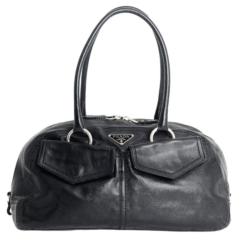 Borsa Bowler in pelle vintage di Prada degli anni '90