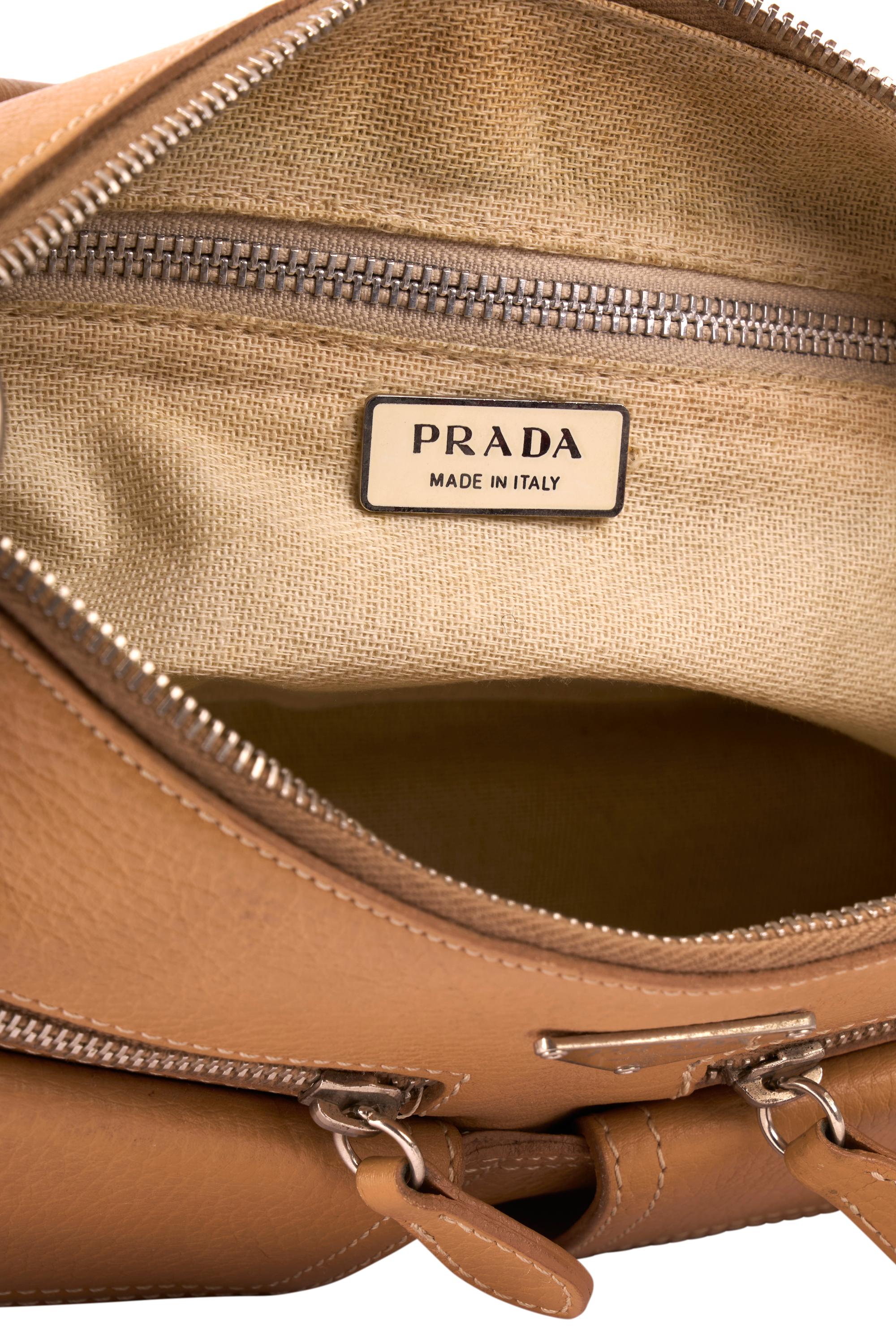 Prada Vintage 1990's Cargo Leather Shoulder Bag 1