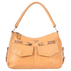 Prada Vintage 1990er Cargo Leder-Umhängetasche