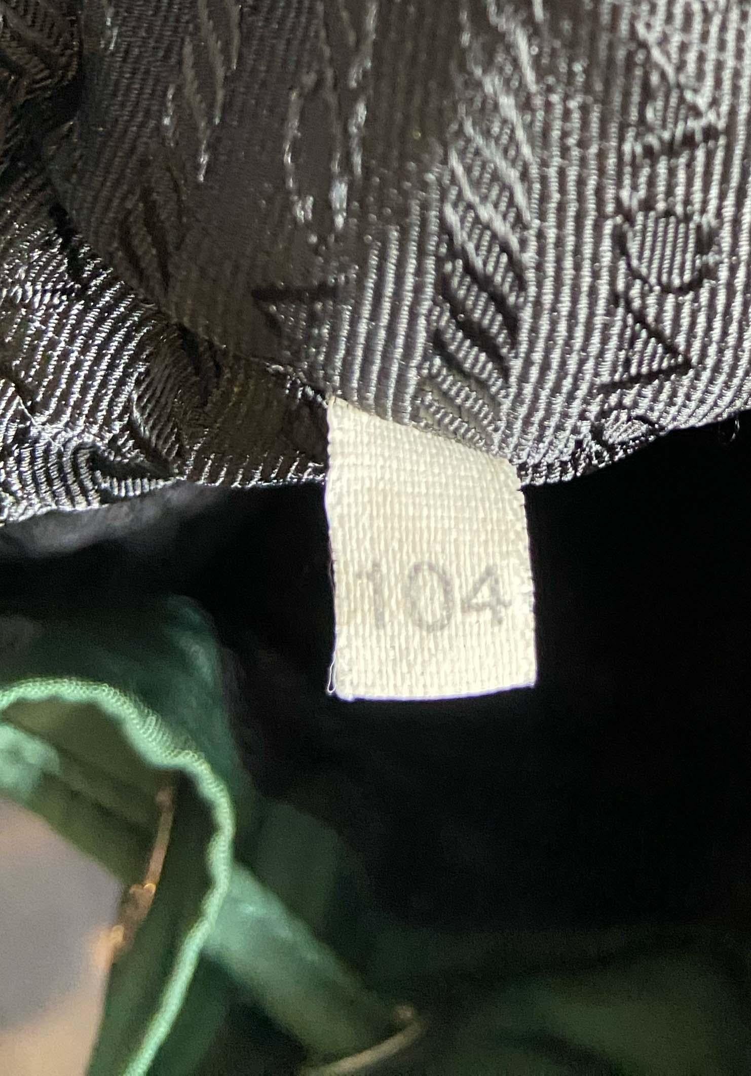 Prada Vintage 1990's Green Nylon Backpack For Sale 2
