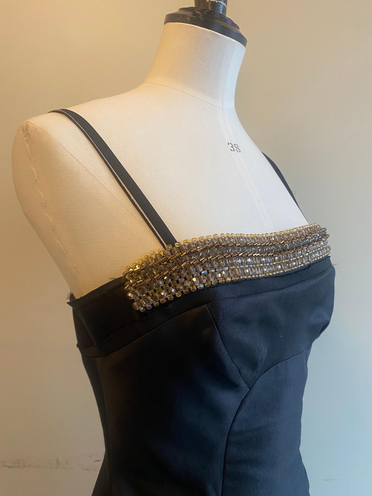 Prada Vintage Beaded Dress In Good Condition For Sale In Glasgow, GB