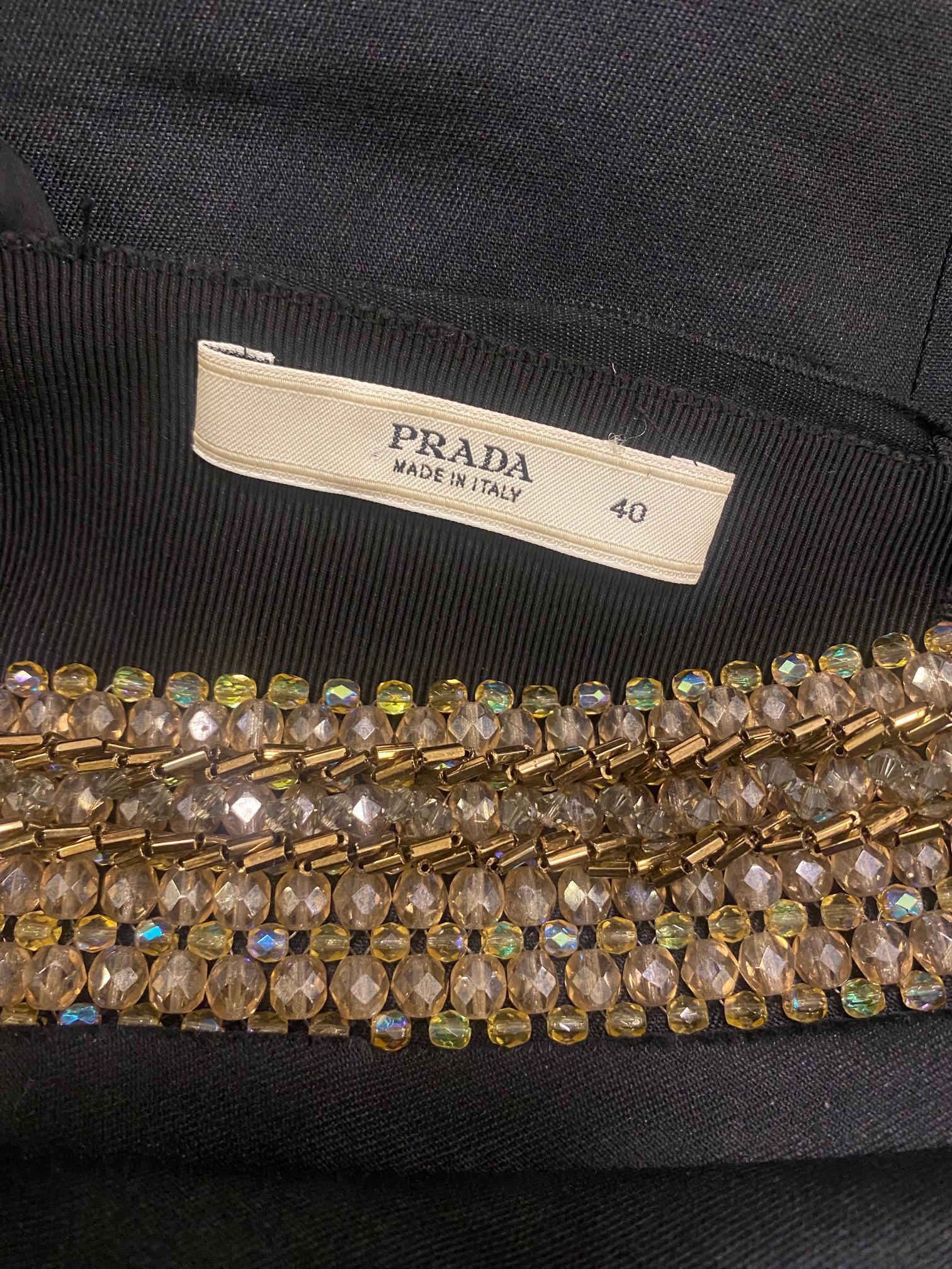 Prada Vintage Beaded Dress For Sale 1