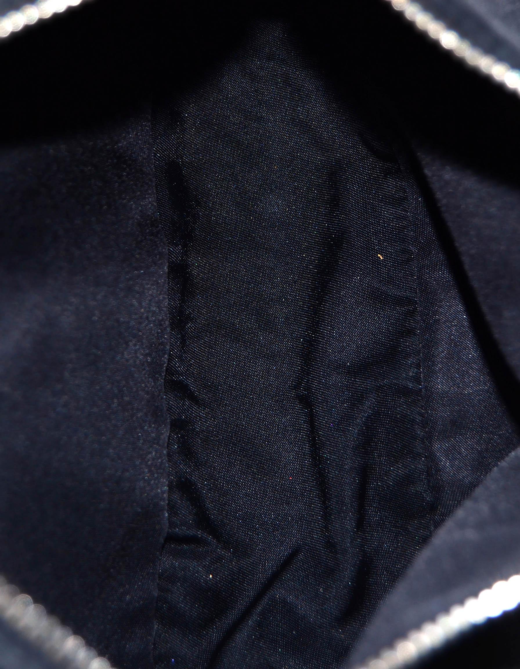 Prada Vintage Black Nylon Baguette Pochette Bag In Excellent Condition In New York, NY