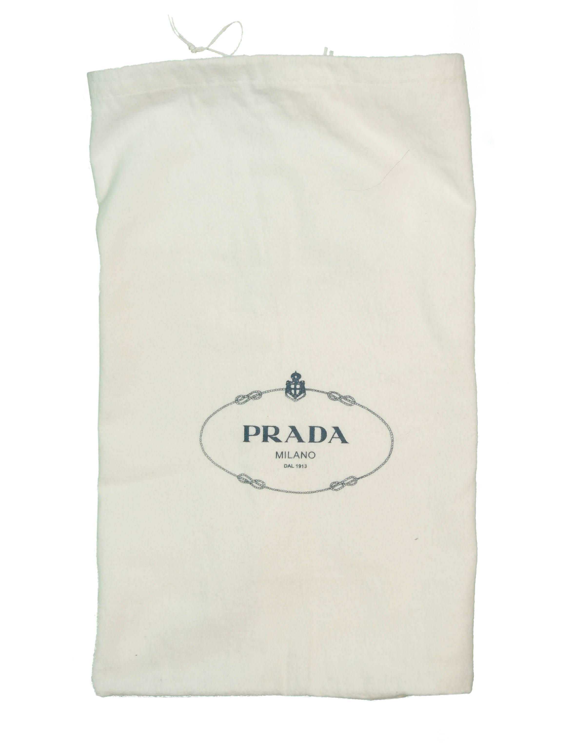 Prada Vintage Black Nylon Baguette Pochette Bag 2