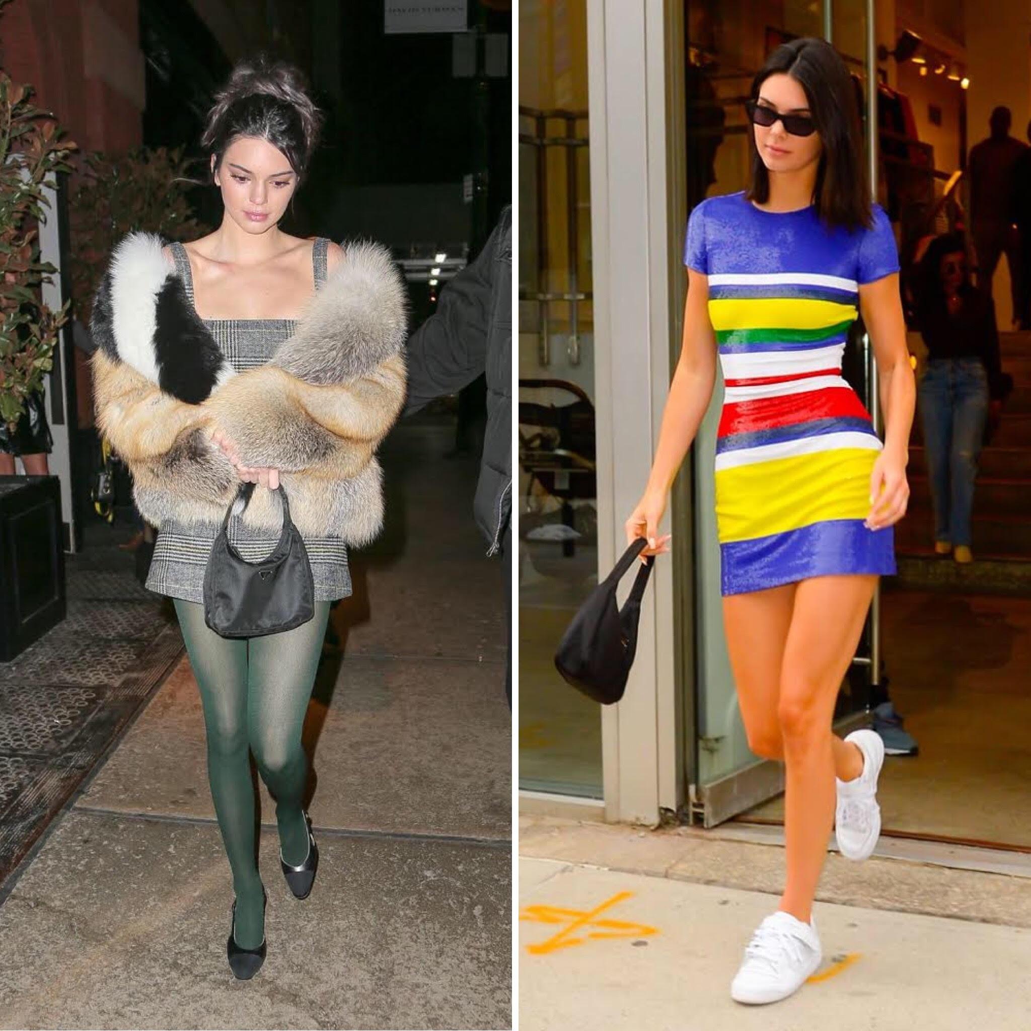 Kendall jenner prada nylon bag best sale