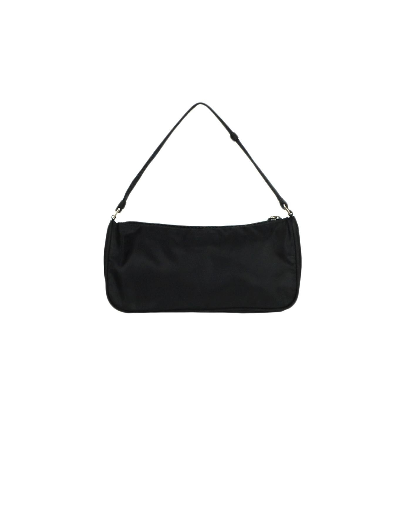Prada Vintage Black Nylon Pochette Bag For Sale at 1stDibs | prada ...
