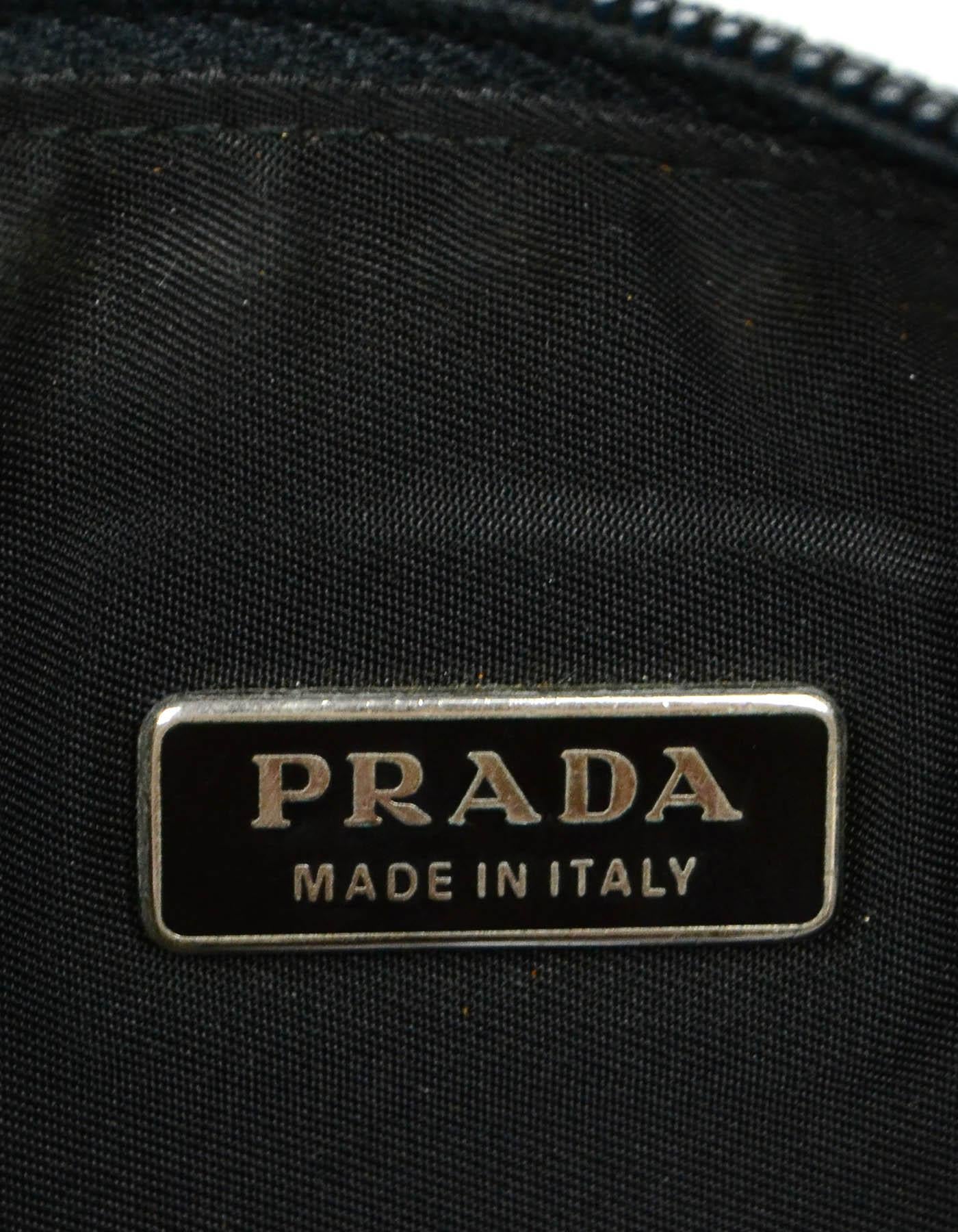 Women's Prada Vintage Black Tessuto Nylon Baguette Bag