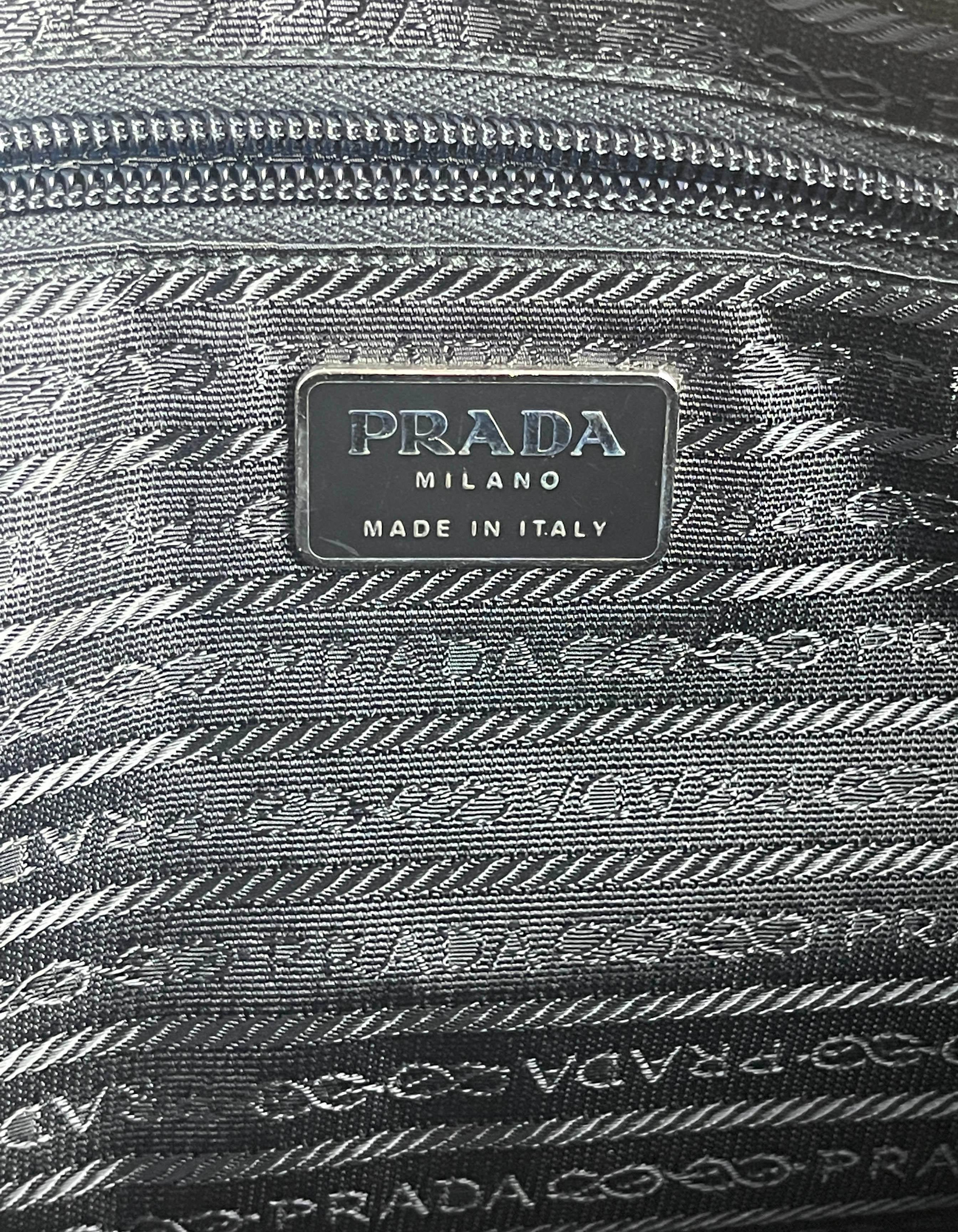 Prada Vintage Black Tessuto Nylon Handbag 3