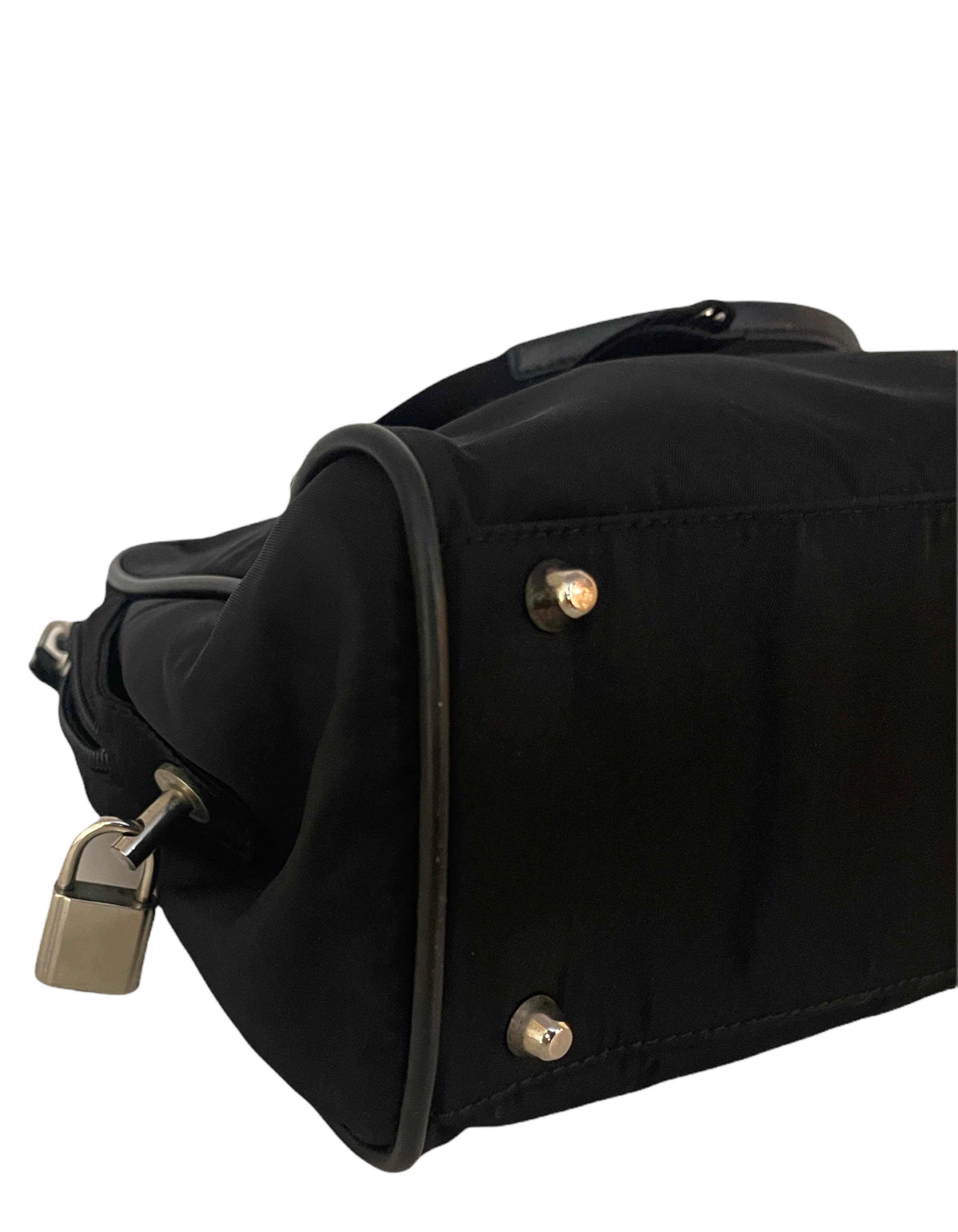 Women's Prada Vintage Black Tessuto Nylon Handbag