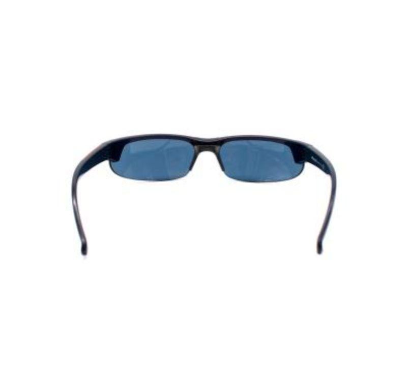 Prada Vintage black visor sunglasses In Good Condition For Sale In London, GB