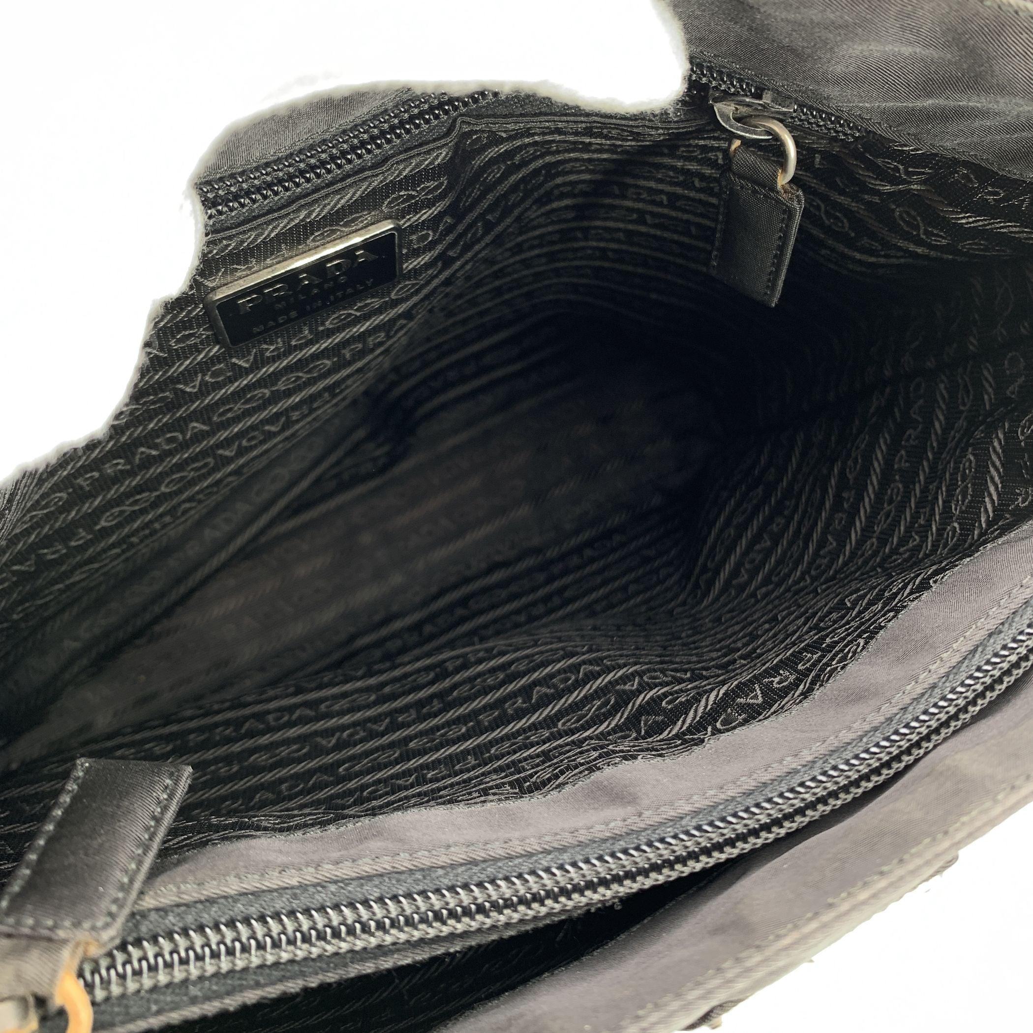 Women's or Men's Prada Vintage BlackTessuto Nylon City Tote Handbag For Sale