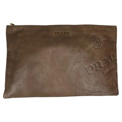 Vintage Louis Quatorze Paris Burgundy Oxblood Leather Envelope 