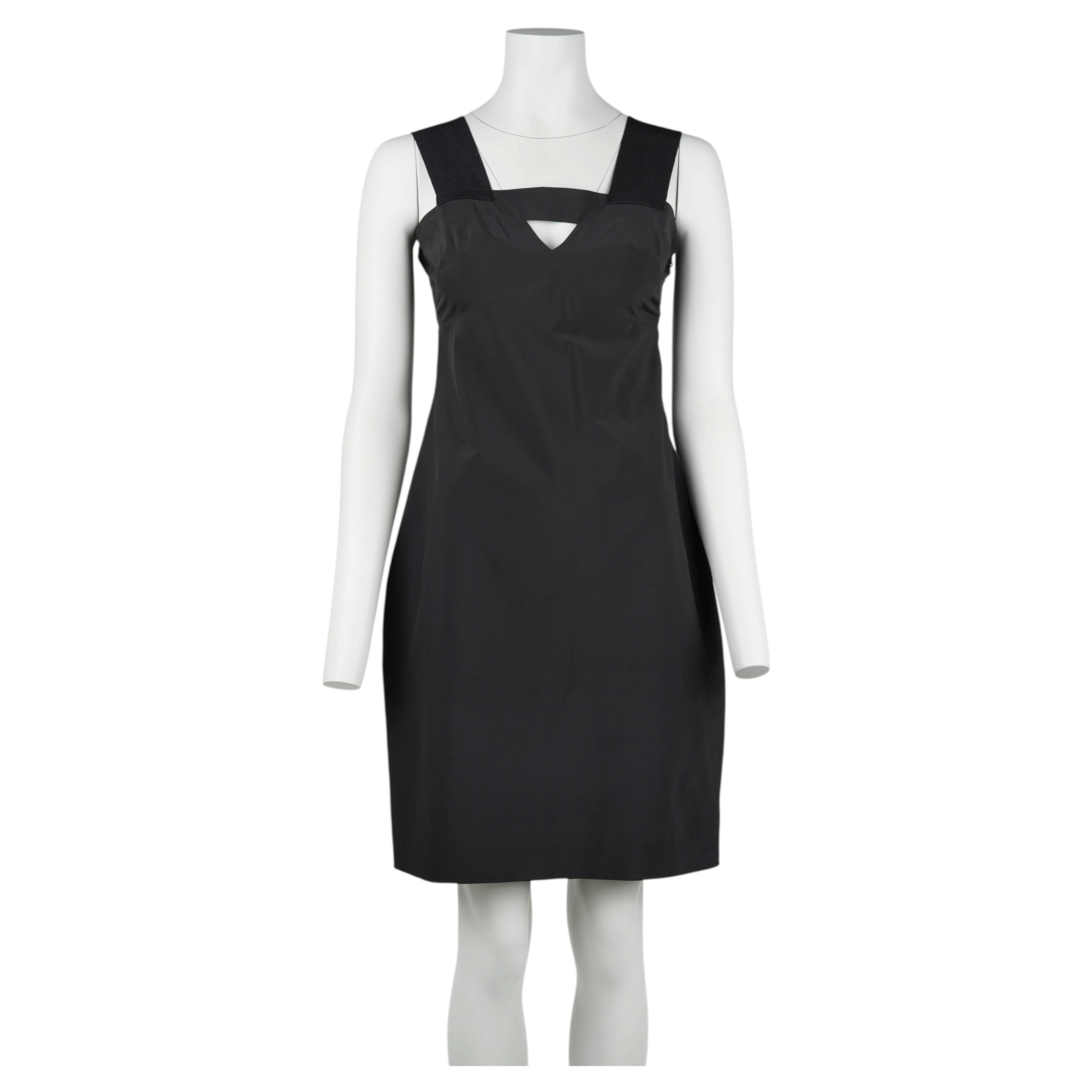 Prada Vintage Fall/Winter 2006 Black Architectural Sample Dress Size S