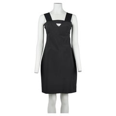 Prada Vintage Fall/Winter 2006 Black Architectural Sample Dress Size S