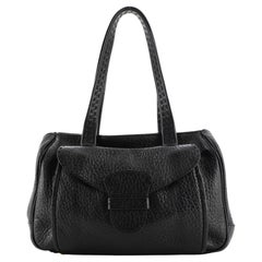 Prada Vintage Front Pocket Shoulder Bag Leather Medium