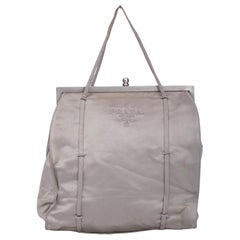 Prada Vintage Gold Satin Raso Framed Bag