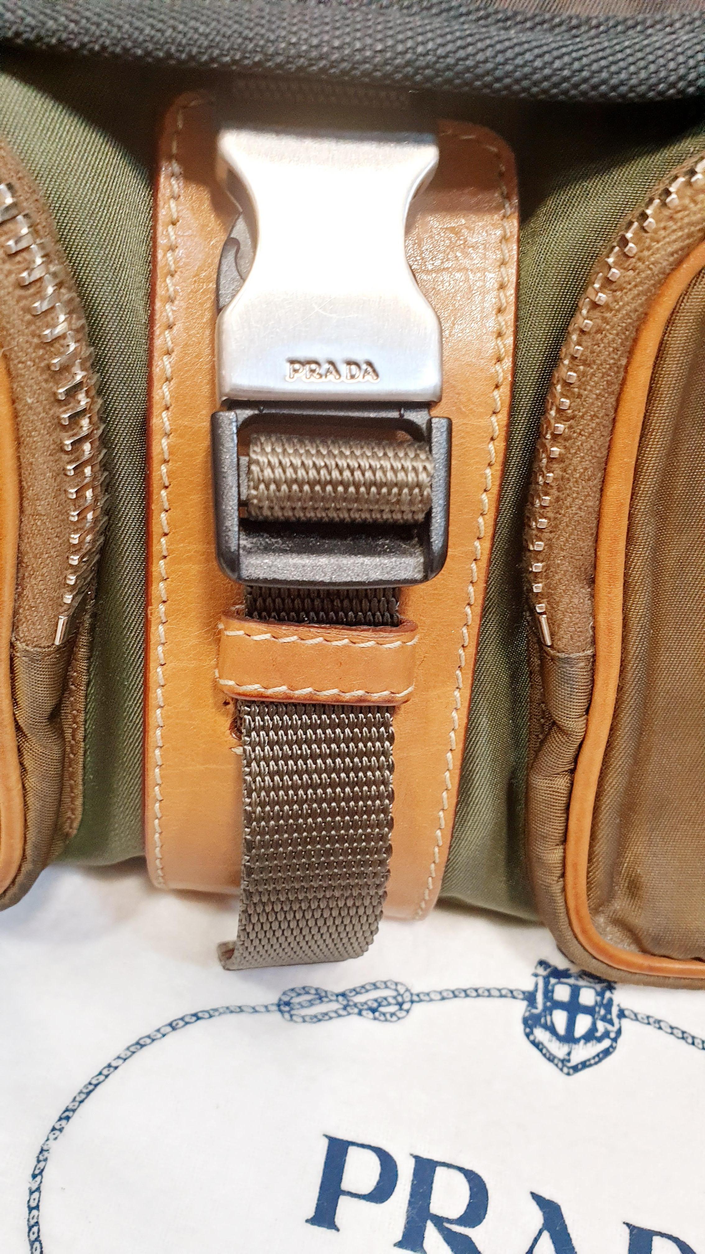 Prada Vintage Handtasche mit Metallkette aus Filz – Tessuto-Modell   Damen