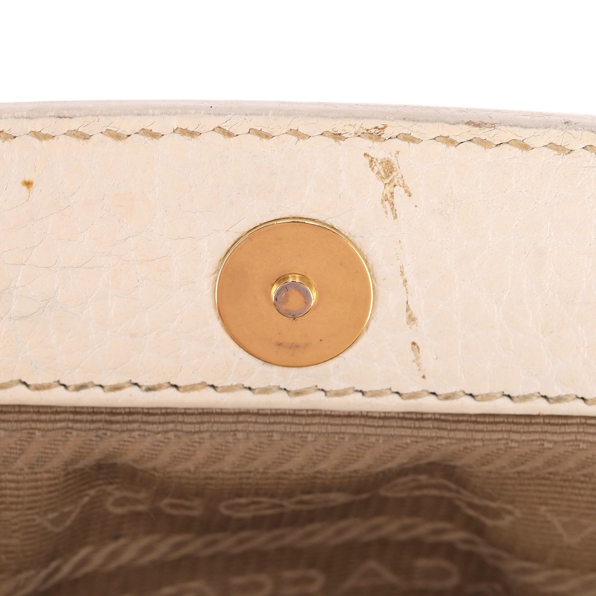 Prada Vintage Jacquard Studded Logo Clutch Bag 6