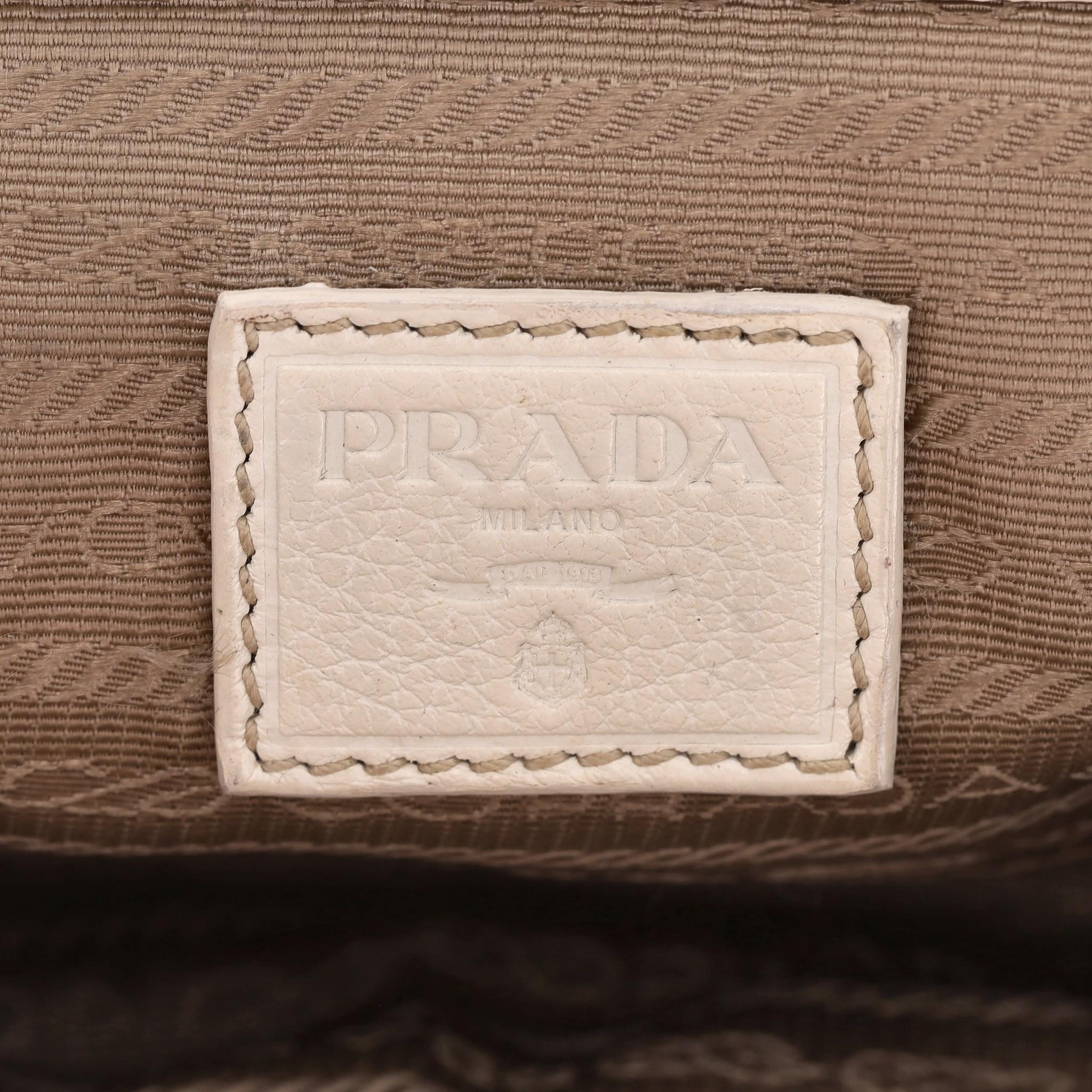 Prada Vintage Jacquard Studded Logo Clutch Bag 3