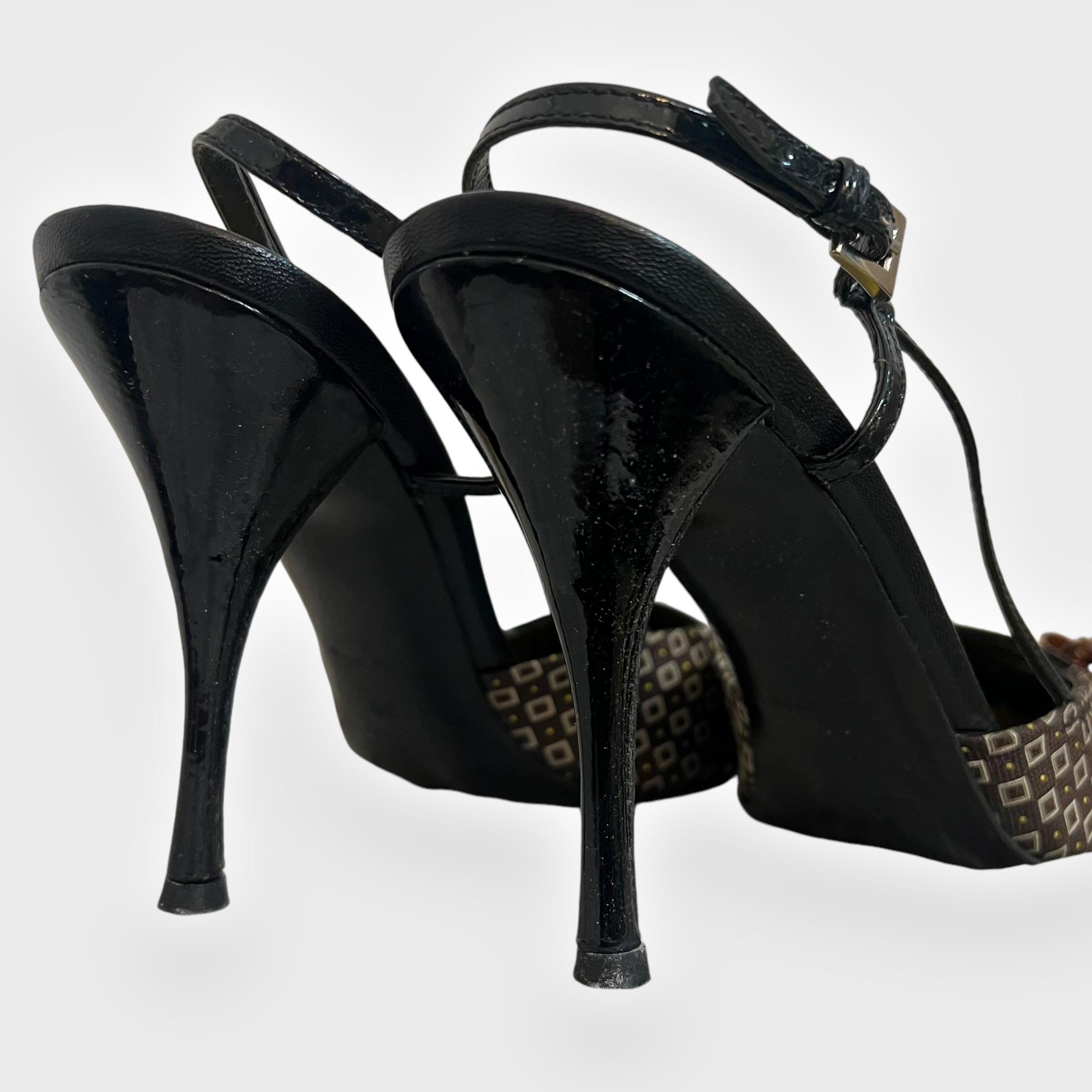 Women's Prada vintage kimono heels For Sale