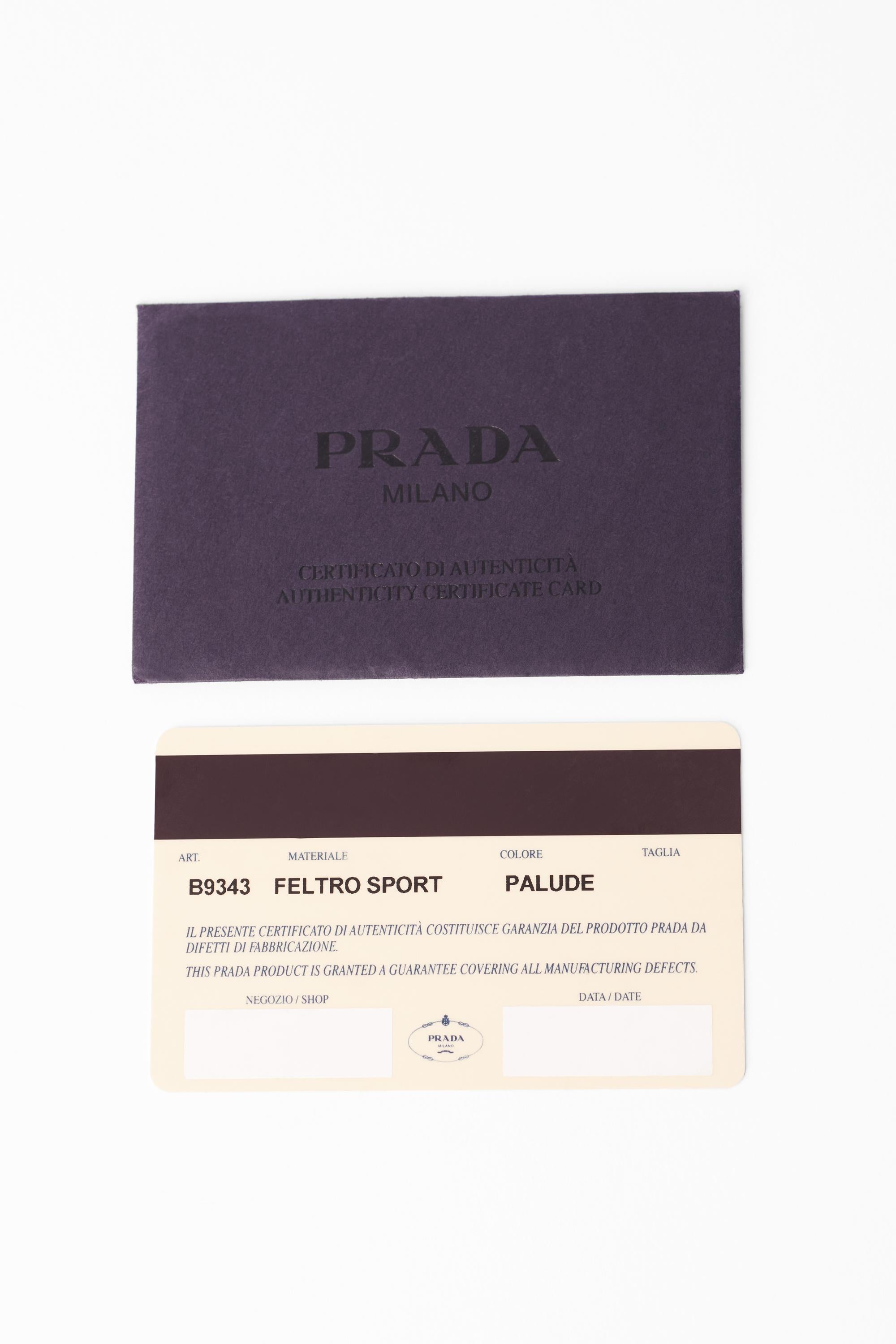Prada Vintage S/S 1999 Grey Wool Crossbody Bag 2