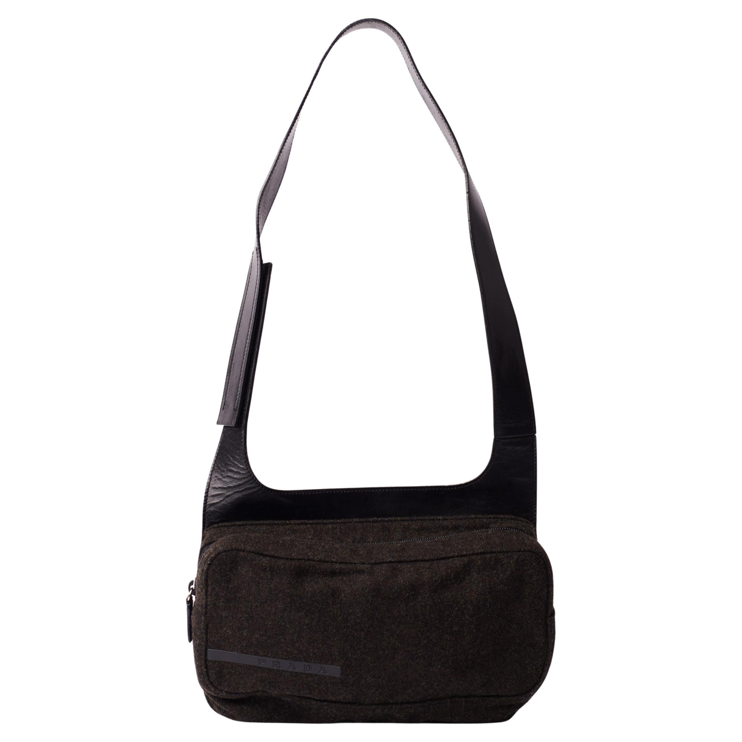 prada 1999fw archive suede shoulder bag prada 1999fw archive suede shoulder bag
