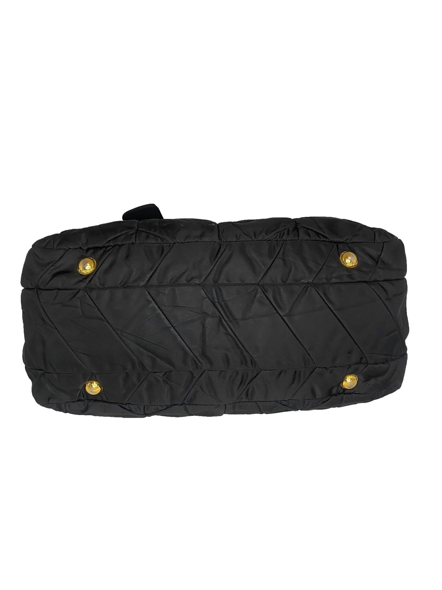 Prada Vintage Tessuto Bowling Bag For Sale 5