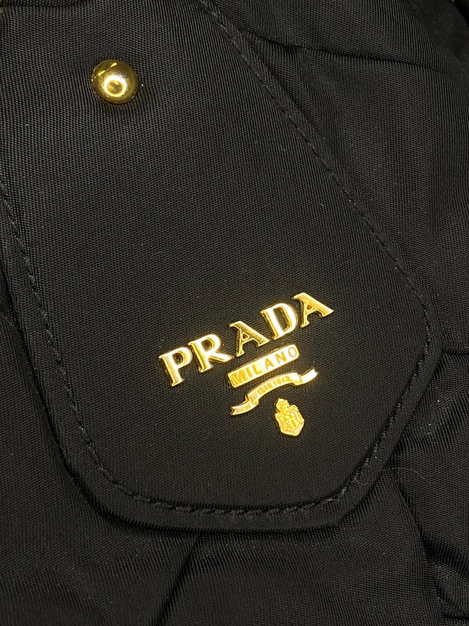 Prada Vintage Tessuto Bowling Bag For Sale 1